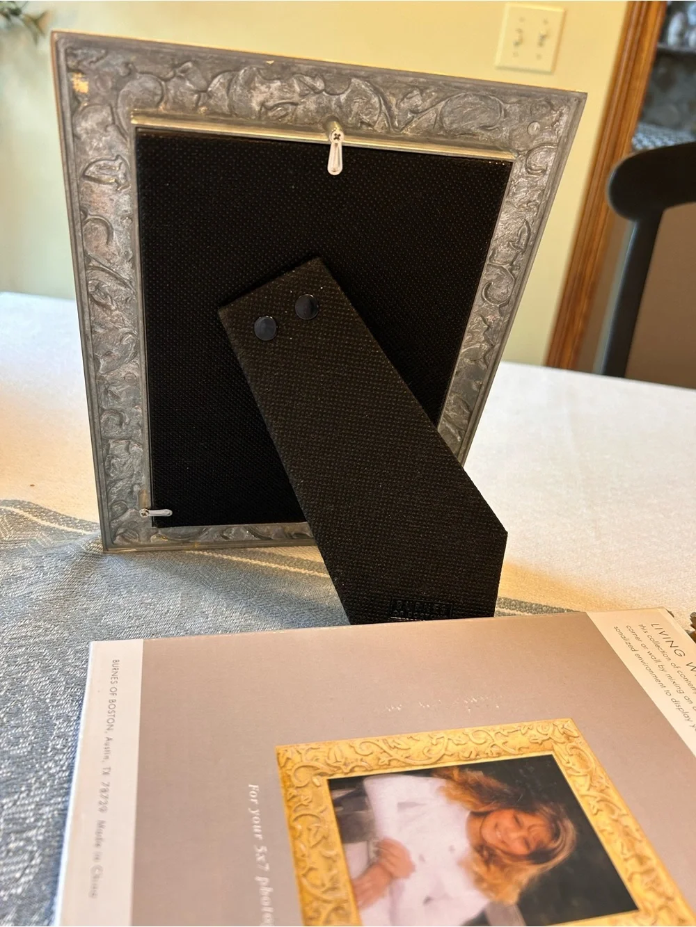 Burnes Of Boston Gold and Cream Ornate Scroll Picture Frame